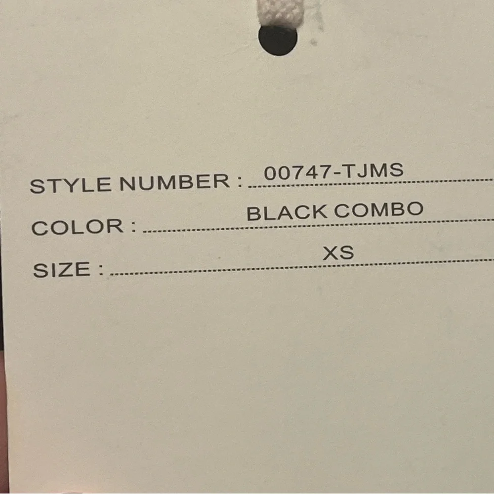 Marled Black Crew Neck Sweater Heart Rhinestones Size XSmall NWT - Picture 6 of 9